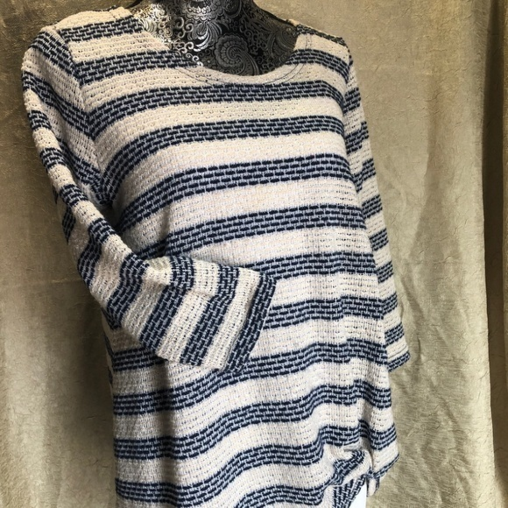 Sunday Stripes‎ Sweater Navy and Cream